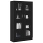 Libreria Nera in Finitura Rovere di vidaXL 82,5x30,5x150 cm in Legno Ingegnerizzato
