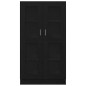 Libreria Nera in Finitura Rovere di vidaXL 82,5x30,5x150 cm in Legno Ingegnerizzato