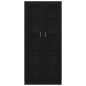 Armadi per libri vidaXL 2 pz Nero Rovere 82,5x30,5x185 cm in legno ingegnerizzato Armadi per libri vidaXL 2 pz Nero Rovere 82,5x30,5x185 cm in legno ingegnerizzato