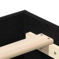 vidaXL Letto Rovere nero 200x200 cm Legno massiccio vidaXL Letto Rovere nero 200x200 cm Legno massiccio