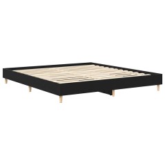 vidaXL Struttura per Letto Rovere Nero 180x200 cm Legno Ingegnerizzato