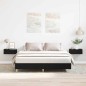 vidaXL Struttura letto rovere nero 150x200 cm vidaXL Struttura letto rovere nero 150x200 cm