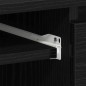 vidaXL Scrivanie 2 pezzi in rovere nero 140x50x76 cm in legno ingegnerizzato