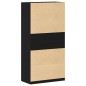 vidaXL Armadio in Quercia Nera 100 x 50 x 200 cm - Fatto con legno ingegnerizzato