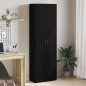 vidaXL Armadio per ufficio in rovere nero di 60 x 32 x 190 cm, fatto di legno assemblato. vidaXL Armadio per ufficio in rovere nero di 60 x 32 x 190 cm, fatto di legno assemblato.