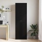 vidaXL Armadio per ufficio in rovere nero di 60 x 32 x 190 cm, fatto di legno assemblato. vidaXL Armadio per ufficio in rovere nero di 60 x 32 x 190 cm, fatto di legno assemblato.