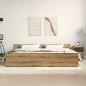 vidaXL Letto Artigianale Rovere 200x200 cm Legno Ingegnerizzato vidaXL Letto Artigianale Rovere 200x200 cm Legno Ingegnerizzato