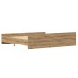 vidaXL Letto Artigianale Rovere 200x200 cm Legno Ingegnerizzato vidaXL Letto Artigianale Rovere 200x200 cm Legno Ingegnerizzato