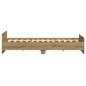 vidaXL Letto Artigianale Rovere 200x200 cm Legno Ingegnerizzato vidaXL Letto Artigianale Rovere 200x200 cm Legno Ingegnerizzato