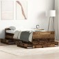 Letto vidaXL senza materasso Legno Vecchio 75x190 cm Legno ingegnerizzato Letto vidaXL senza materasso Legno Vecchio 75x190 cm Legno ingegnerizzato
