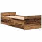 Letto vidaXL senza materasso Legno Vecchio 75x190 cm Legno ingegnerizzato Letto vidaXL senza materasso Legno Vecchio 75x190 cm Legno ingegnerizzato