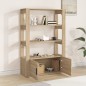 Credenza Rovere Sonoma 80x30x119,5 cm in Legno Multistrato Credenza Rovere Sonoma 80x30x119,5 cm in Legno Multistrato