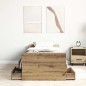 vidaXL Letto di senza Materasso Quercia Artigianale 75x190 cm Legno Ingegnerizzato vidaXL Letto di senza Materasso Quercia Artigianale 75x190 cm Legno Ingegnerizzato