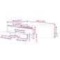 vidaXL Letto di senza Materasso Quercia Artigianale 75x190 cm Legno Ingegnerizzato vidaXL Letto di senza Materasso Quercia Artigianale 75x190 cm Legno Ingegnerizzato