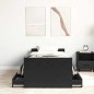 vidaXL Letto senza Materasso Nero Rovere 75x190 cm Legno Ingegnerizzato vidaXL Letto senza Materasso Nero Rovere 75x190 cm Legno Ingegnerizzato