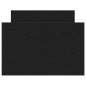 vidaXL Letto senza Materasso Nero Rovere 75x190 cm Legno Ingegnerizzato vidaXL Letto senza Materasso Nero Rovere 75x190 cm Legno Ingegnerizzato