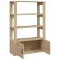 Credenza Rovere Sonoma 80x30x119,5 cm in Legno Multistrato Credenza Rovere Sonoma 80x30x119,5 cm in Legno Multistrato