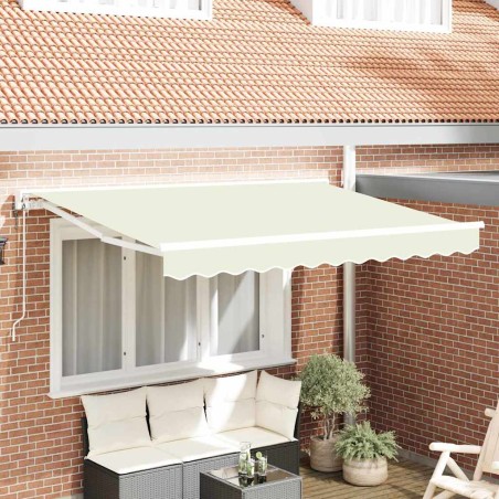 vidaXL Tenda Retrattile Crema 250x200 cm