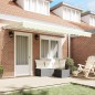 vidaXL Tenda Retrattile Crema 350x200 cm Tessuto