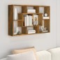 Mensola a Muro Rovere Fumo 85x16x52,5 cm in Legno Multistrato Mensola a Muro Rovere Fumo 85x16x52,5 cm in Legno Multistrato