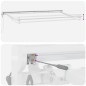 vidaXL Tenda Retrattile Crema 350x200 cm Tessuto