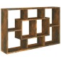 Mensola a Muro Rovere Fumo 85x16x52,5 cm in Legno Multistrato Mensola a Muro Rovere Fumo 85x16x52,5 cm in Legno Multistrato