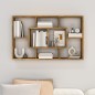 Mensola a Muro Rovere Fumo 85x16x52,5 cm in Legno Multistrato Mensola a Muro Rovere Fumo 85x16x52,5 cm in Legno Multistrato