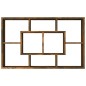 Mensola a Muro Rovere Fumo 85x16x52,5 cm in Legno Multistrato Mensola a Muro Rovere Fumo 85x16x52,5 cm in Legno Multistrato