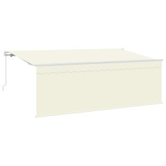 vidaXL Tenda con tende Crema 350 x 200 x 120 cm Tessuto, Metallo