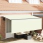 vidaXL Tenda con tende Crema 350 x 200 x 120 cm Tessuto, Metallo vidaXL Tenda con tende Crema 350 x 200 x 120 cm Tessuto, Metallo