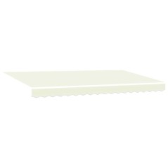 vidaXL Tenda con tende Crema 350 x 200 x 120 cm Tessuto, Metallo