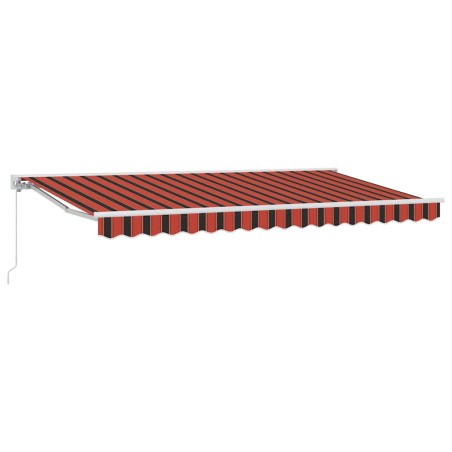vidaXL Tenda Retrattile Blu Marino 350x200 cm Tessuto e Metallo