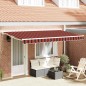 vidaXL Tenda Retrattile Blu Marino 350x200 cm Poliestere e Alluminio vidaXL Tenda Retrattile Blu Marino 350x200 cm Poliestere e Alluminio