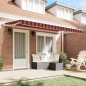 vidaXL Tenda Retrattile Blu Marino 350x200 cm Poliestere e Alluminio vidaXL Tenda Retrattile Blu Marino 350x200 cm Poliestere e Alluminio