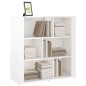 Credenza Bianco Lucido 80x30x80 cm in Legno Multistrato Credenza Bianco Lucido 80x30x80 cm in Legno Multistrato