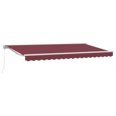 vidaXL Tenda Retrattile Borgogna 350x200 cm