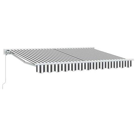 vidaXL Tenda Retrattile Antracite e Bianco 350x200 cm