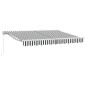 vidaXL Tenda Retrattile Antracite e Bianco 350x200 cm vidaXL Tenda Retrattile Antracite e Bianco 350x200 cm