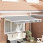 vidaXL Tenda Retrattile Antracite e Bianco 350x200 cm vidaXL Tenda Retrattile Antracite e Bianco 350x200 cm