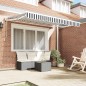 vidaXL Tenda Retrattile Antracite e Bianco 350x200 cm vidaXL Tenda Retrattile Antracite e Bianco 350x200 cm