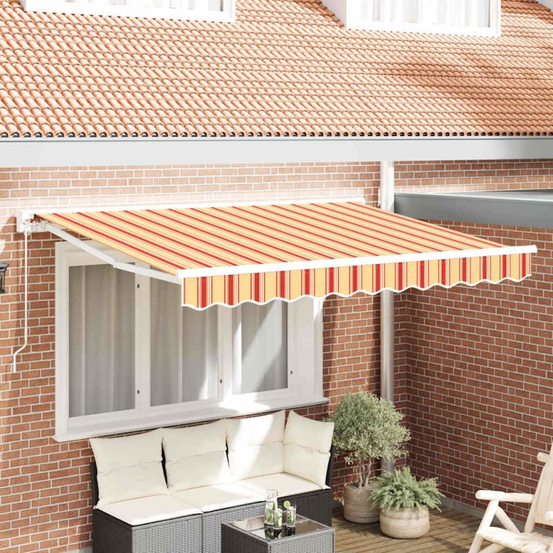 vidaXL Tenda Retrattile Blu Marino 350x200 cm vidaXL Tenda Retrattile Blu Marino 350x200 cm
