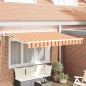 vidaXL Tenda Retrattile Blu Marino 350x200 cm vidaXL Tenda Retrattile Blu Marino 350x200 cm