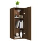 Mobile Pensile Muro Rovere Marrone 34,5x34x90 Legno Multistrato Mobile Pensile Muro Rovere Marrone 34,5x34x90 Legno Multistrato