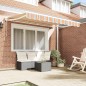 vidaXL Tenda Retrattile Blu Marino 350x200 cm Alluminio e poliestere