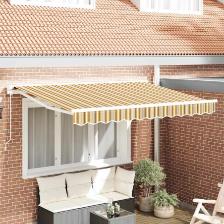 vidaXL Tenda Retrattile Blu Marino 350x200 cm