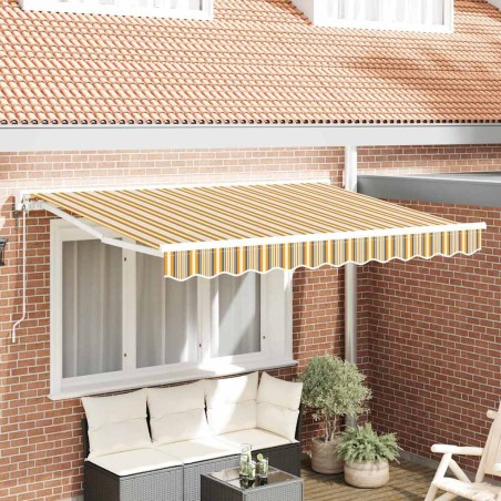 vidaXL Tenda Retrattile Blu Marino 350x200 cm
