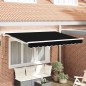 vidaXL Tenda Retrattile Nero 350x200 cm vidaXL Tenda Retrattile Nero 350x200 cm