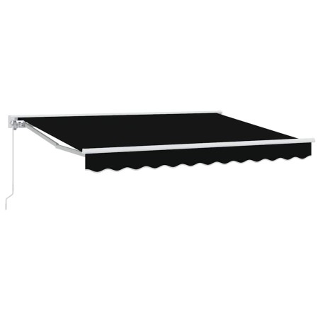 vidaXL Tenda Retrattile Nero 350x200 cm