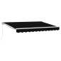 vidaXL Tenda Retrattile Nero 350x200 cm vidaXL Tenda Retrattile Nero 350x200 cm