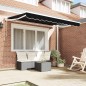 vidaXL Tenda Retrattile Nero 350x200 cm vidaXL Tenda Retrattile Nero 350x200 cm
